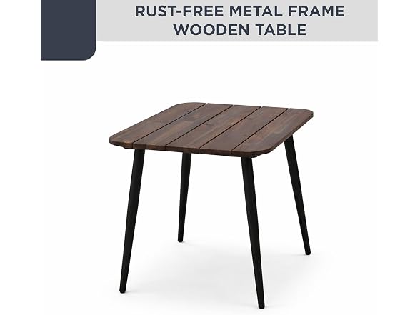 Alpine Corporation 3-Piece Outdoor Patio Bistro Set - Gallery 8