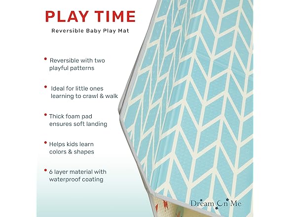Dream On Me Reversible Baby Playmat
