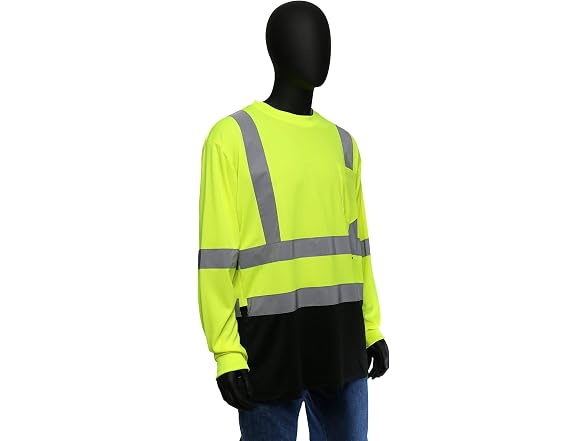 West Chester Hi-Vis Color Block Safety Long Sleeve Shirt XXL