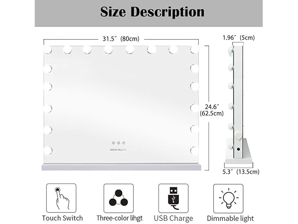 Despful Despful Vanity Mirror Makeup Mirror with
