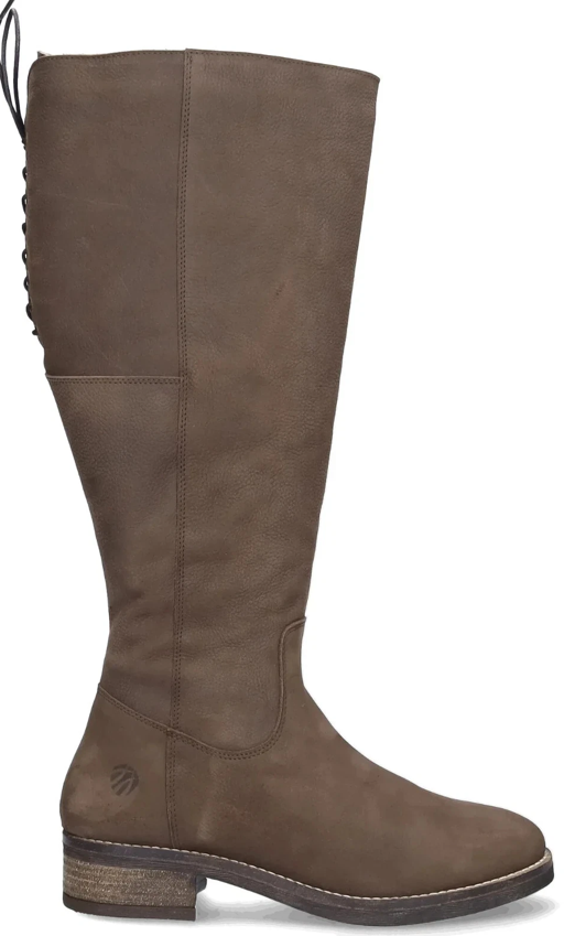 Nubuck Leather Knee High Boots - Gallery 10