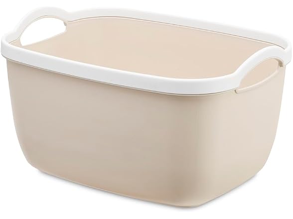 Whitmor 6-Pack Plastic Storage Bin Beige