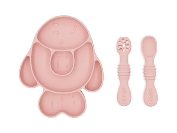 BabyX Baby Silicone Feeder Set, 3-pcs