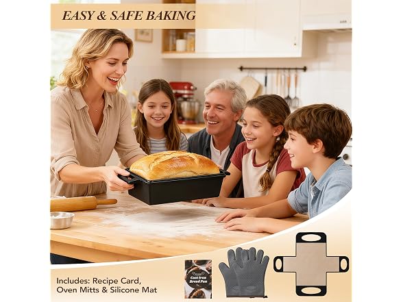 ROTTOGOON 2 in 1 Cast Iron Loaf Pan