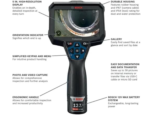 Bosch GIC5-27C Professional Borescope Camera