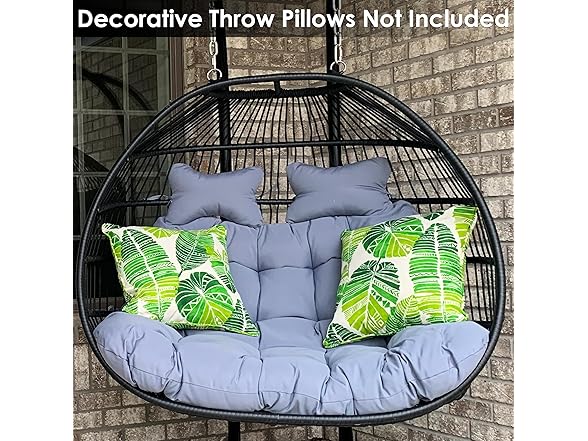 Sunnydaze Decor TF-547 Gray Resin Egg Swing