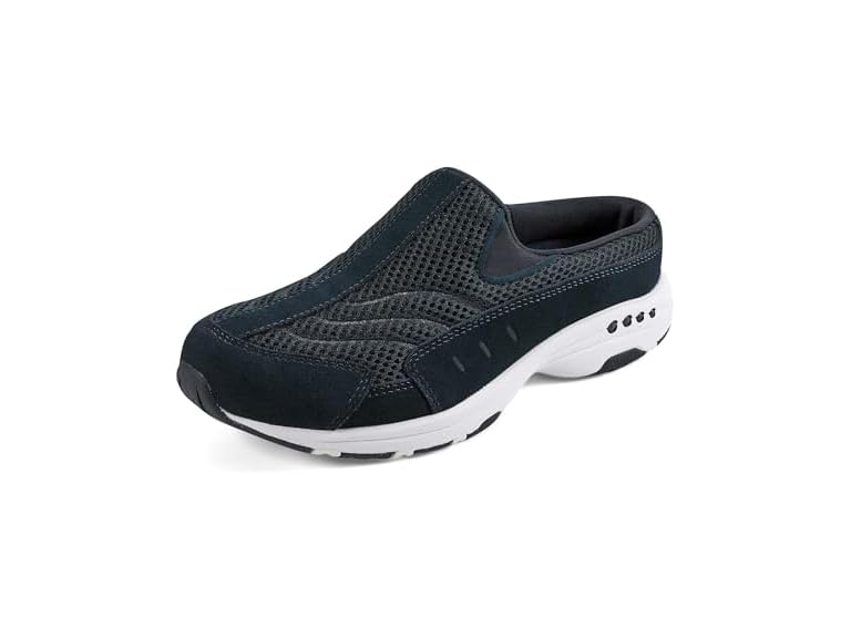Easy Spirit womens Traveltime Mule, Blue 461, 9.5 Wide US