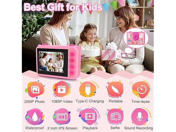 GKTZ Underwater Camera for Kids