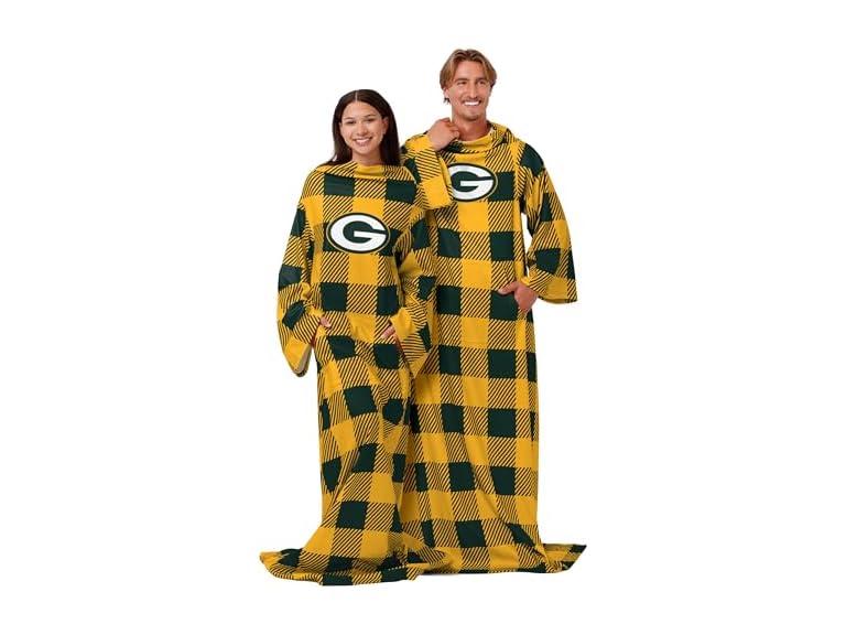 PACKERS Buffalo Plaid Throw (48x71)