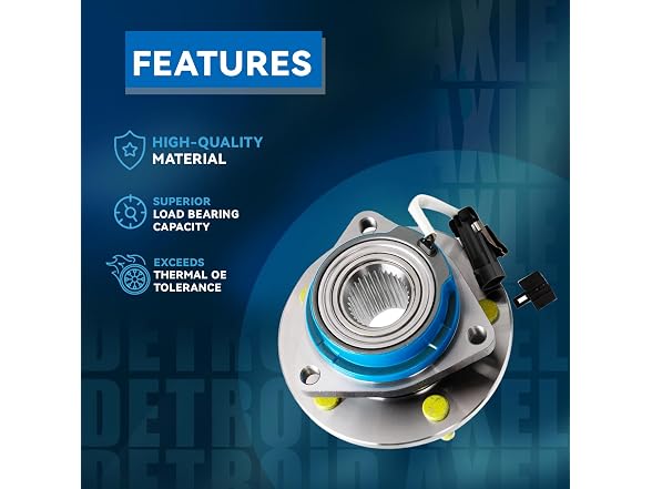 Detroit Axle Front Wheel Bearing Hub for