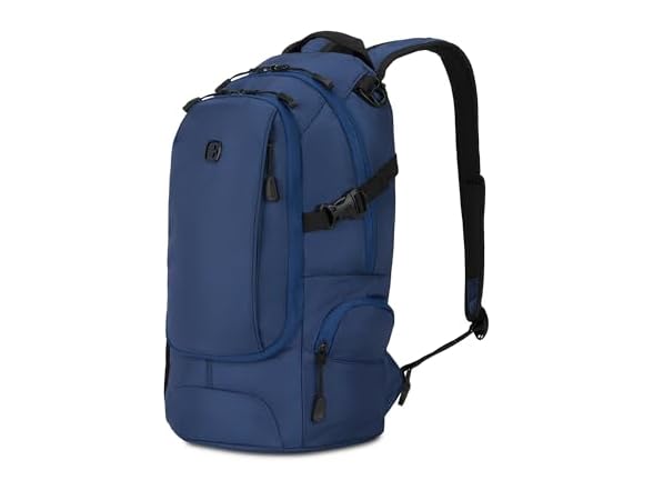 SWISSGEAR Backpack, Slim Profile, Navy Ballistic,15.9L, 18-Inch