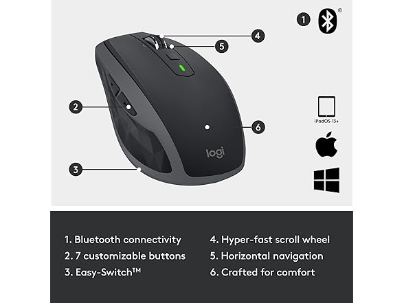 Logitech MX Anywhere 2S Wireless Mouse