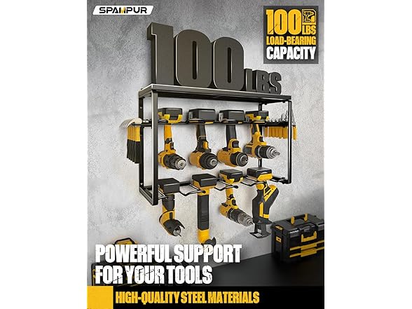 8 Drill Power Tool Organizer