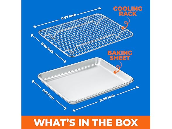 Emporio Aluminum Baking Pan 2pk- 10.5"x15"