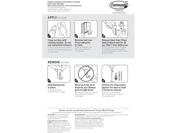 Command Small Wire Hooks, 16 Hooks