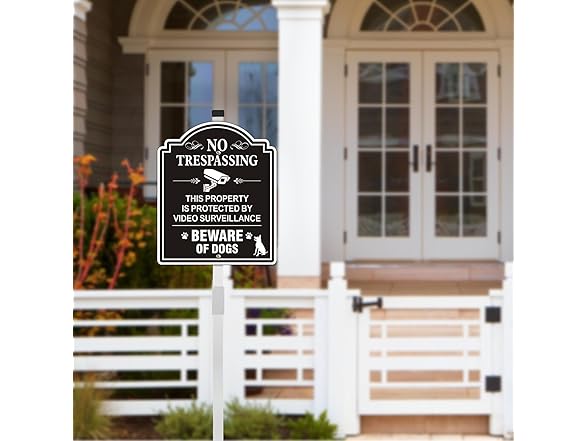 Beware of Dog Sign 8x12 Aluminum