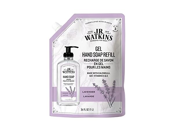 $5.99, Was $9.99, 40% Off! JR Watkins Gel Hand Soap Refill Lavender 34oz dealfomo