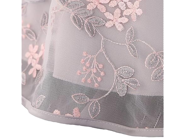 Qunsia Girls' Embroidered Lace Dress