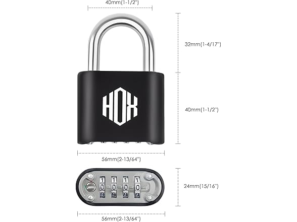 HOX 4 Digit Combination Lock Outdoor