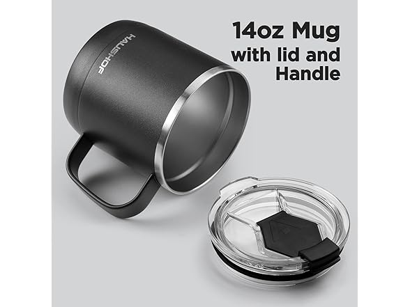 HAUSHOF 14 oz Coffee Mug, Insulated