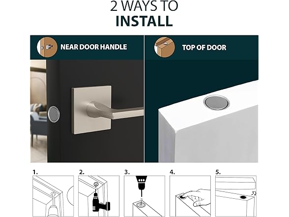 Mega Handles Concealed Magnetic Door