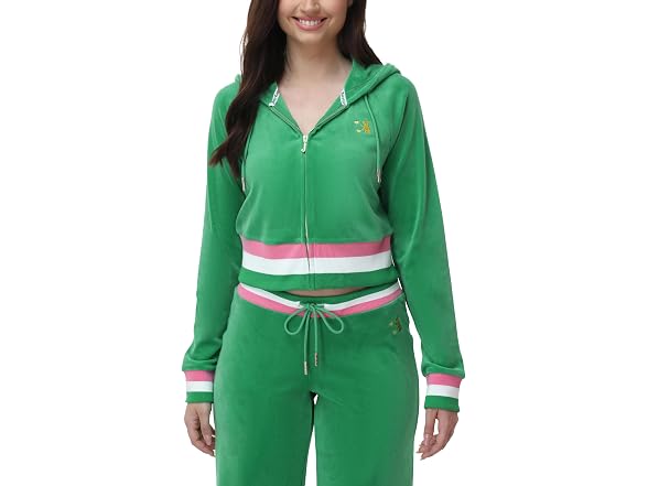 Juicy Couture Corset Track Jacket Kiwi