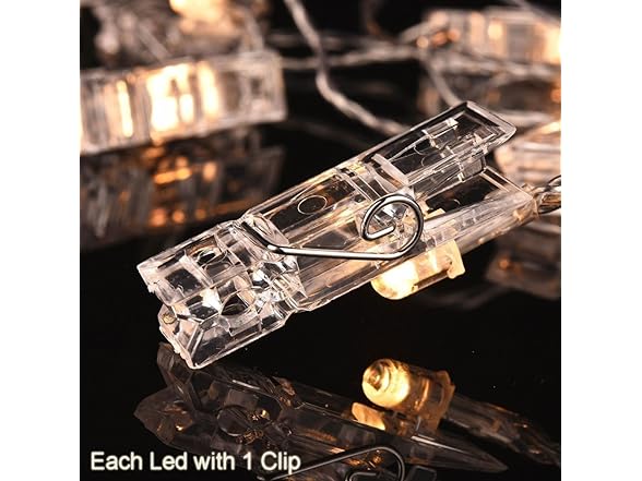 Photo Clips String Lights 20LED Warm