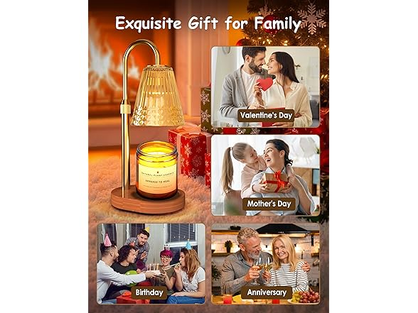 micieitie Candle Warmer Lamp with Timer and Dimmer