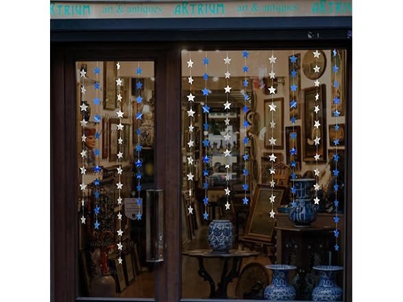 HFZRZFH Shimmering Star Garland Banner