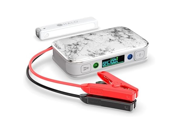 HALO Bolt PaL 1000 Portable Car Jump Starter w/USB-A & USB-C Charger Ports