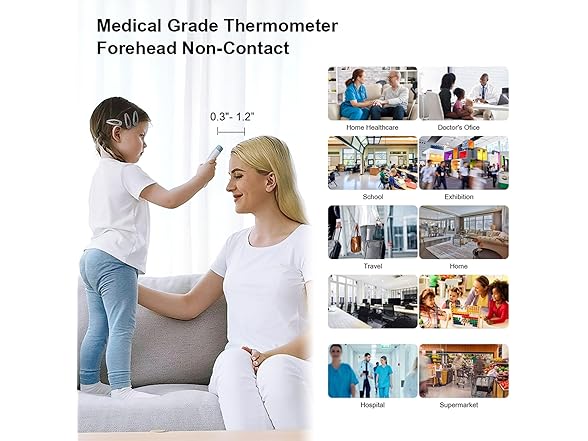 Berrcom 2Pk Infrared Forehead Thermometer