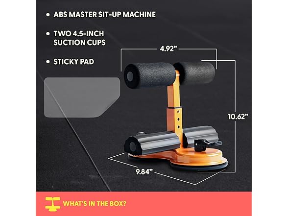 SQUATZ Portable Sit Up Bar Floor Holder