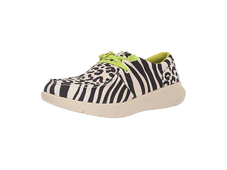 ARIAT Women's Hilo - Black White Animal Print, 6 Medium