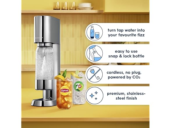 (NEW) SodaStream 1013611011 Pack of 2 Enso Sparkling Water