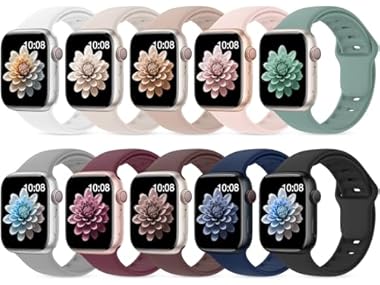 $7.99, Was $19.99, 60% Off! UJUTL 10 Pack Silicone Watch Bands dealfomo