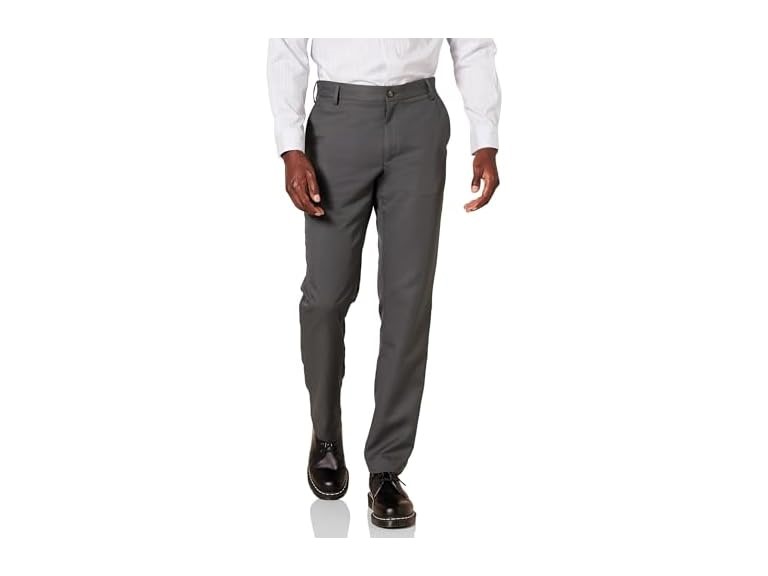 Amazon Essentials Mens Slim Fit Flat Front Dress Pant