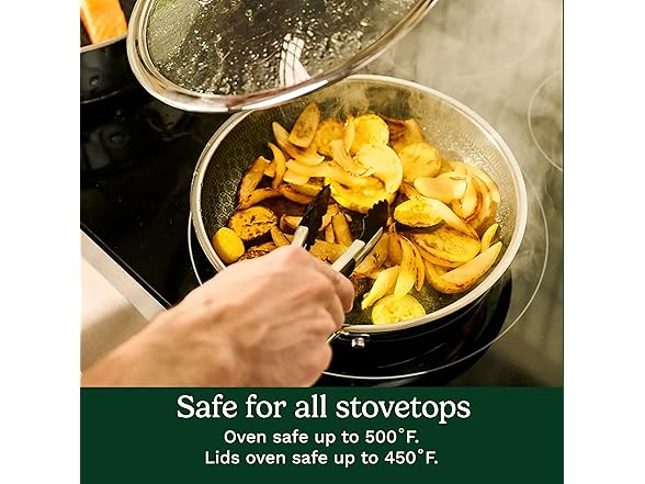 Cuisinart FusionPlus Stainless Steel Cookware Set, 2-Piece Skillet 