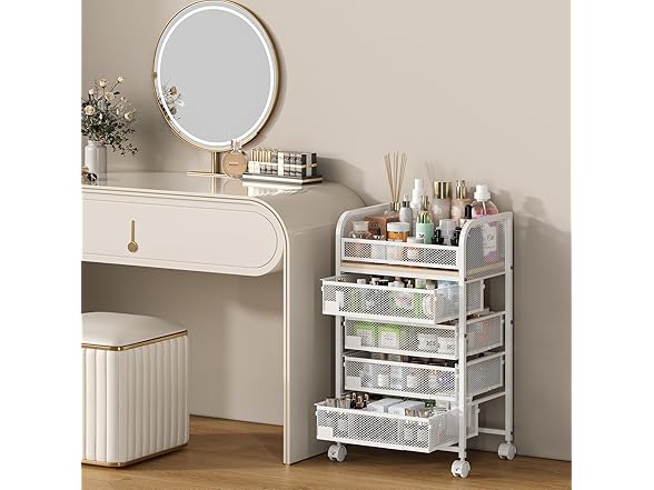 MODCART Makeup Organizer with 4 Drawers