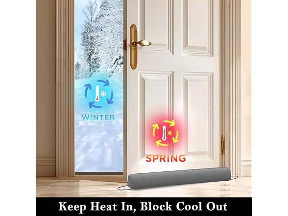 Sunolga Door Draft Stopper, Removable Wshbl