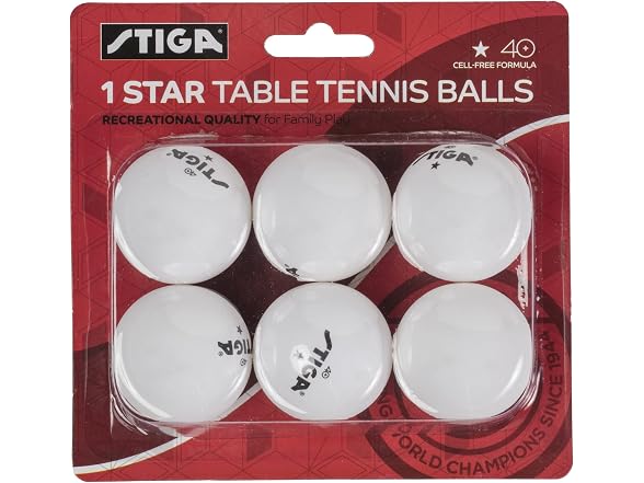 STIGA Ping Pong Balls – 6pk
