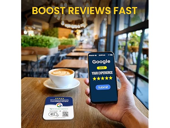 TapFive Tap Google Review Plate (3-Pack)