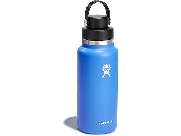 Hydro Flask Bottle Wide Mouth, 32 oz, Cascade Blue