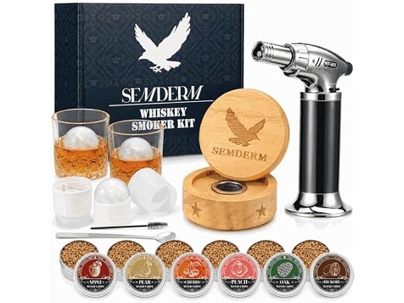 Semderm Whiskey Smoker Kit with Torch