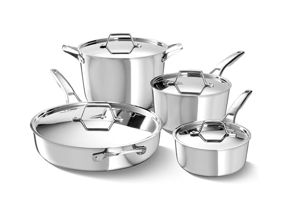 Calphalon Premier Polished 5-Ply Stainless Steel Cookware Set