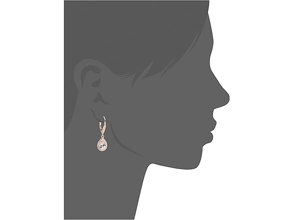 Anne Klein Rose Gold Drop Earrings