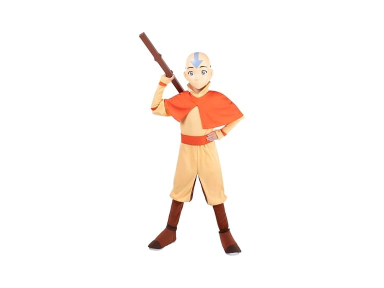 Avatar Aang Official Youth Deluxe Halloween Costume  (M)