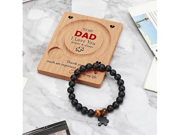 WZHENAINI Gifts for Dad Bracelet
