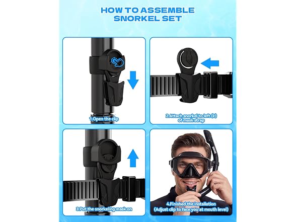 Aegend Foldable Dry Snorkel Adult Youth