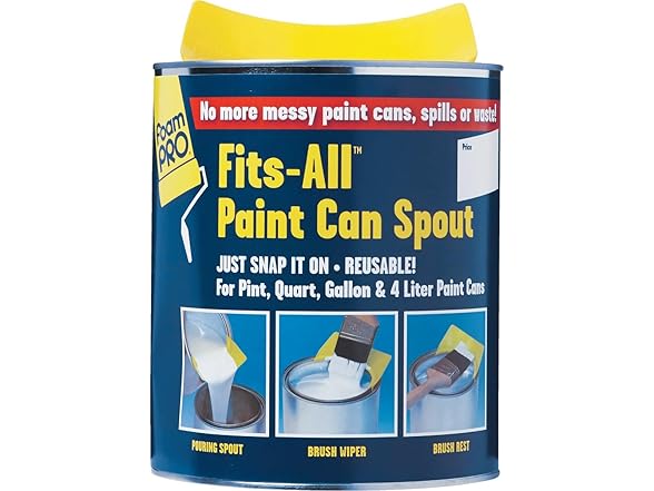 Foampro Yellow Plastic Snap-On Lid