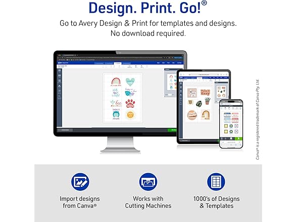 Avery Printable Sticker Paper, 8.5" x 11